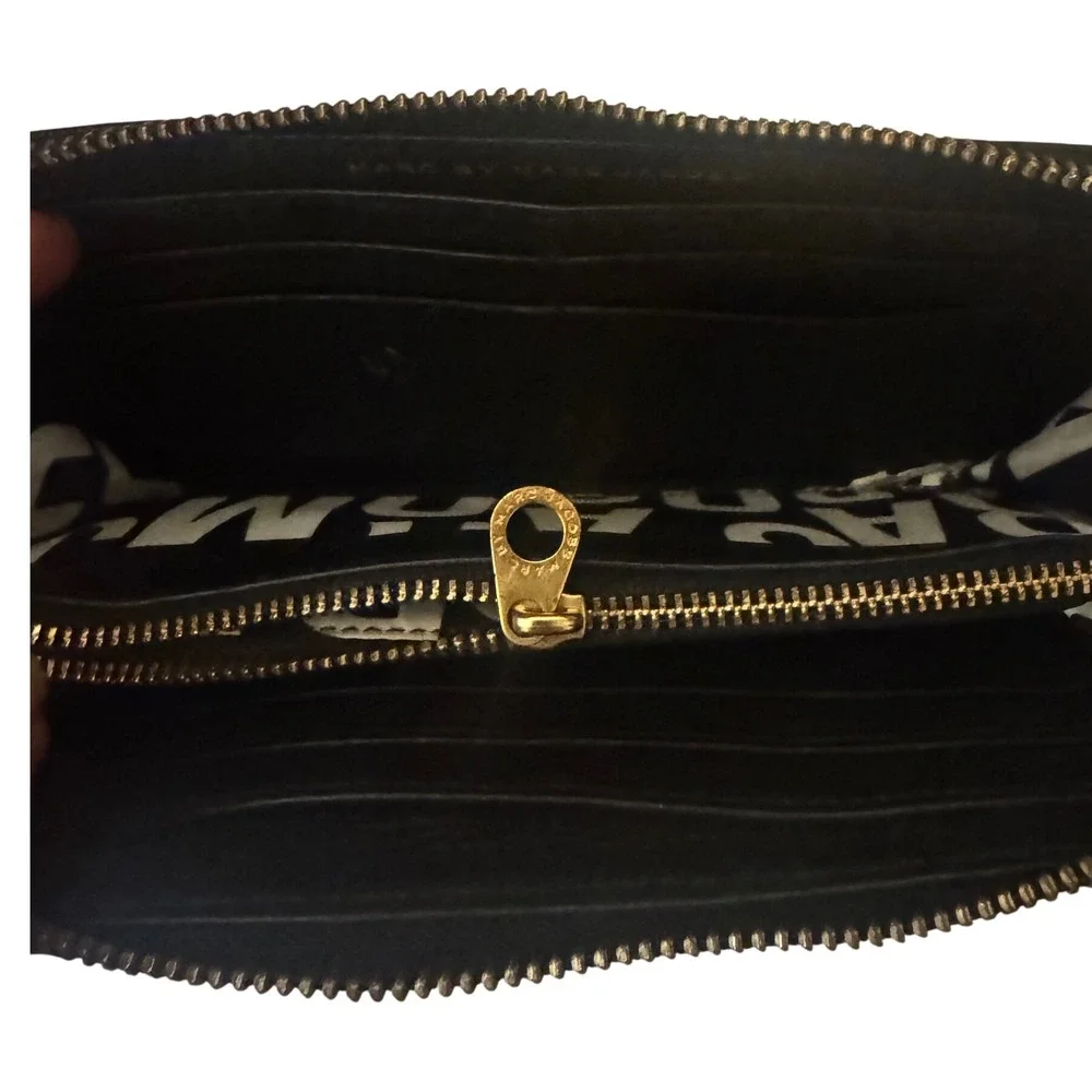 Marc by Marc Jacobs Black Leather Zip Around Wallet & Textured Zip Around Wallet
